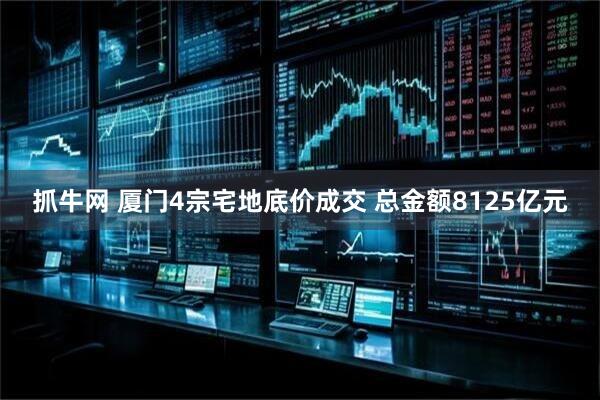 抓牛网 厦门4宗宅地底价成交 总金额8125亿元